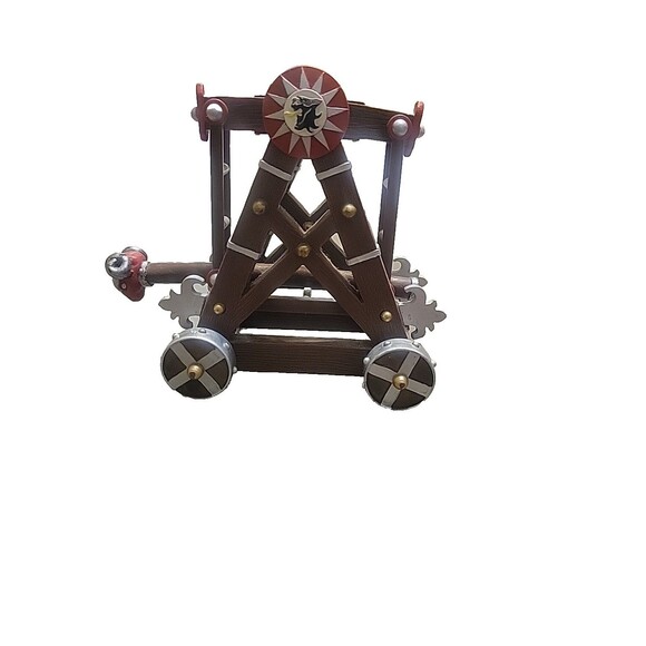 2003 Papo Red Dragon Battering Ram Medieval Mythical Figure Moving Toy Retired - Picture 4 of 5